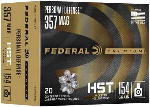 Federal Personal Defense Handgun Ammunition .357 Mag 154 Gr JHP 1360 Fps 20/ct