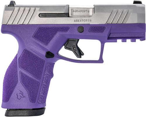 Taurus GX2 9mm Luger 10+1 3.37" Matte Stainless Steel Barrel, Matte Serrated Stainless Steel Slide, Dark Purple Polymer Frame w/Picatinny Rail, Polymer Grip