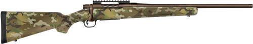 Mossberg Patriot Compact Rifle 6.5 PRC 4+1 20" Patriot Brown Cerakote Threaded Bull Barrel, Patriot Brown Cerakote Steel Receiver w/Picatinny Rail, MultiCam Fixed Synthetic Stock