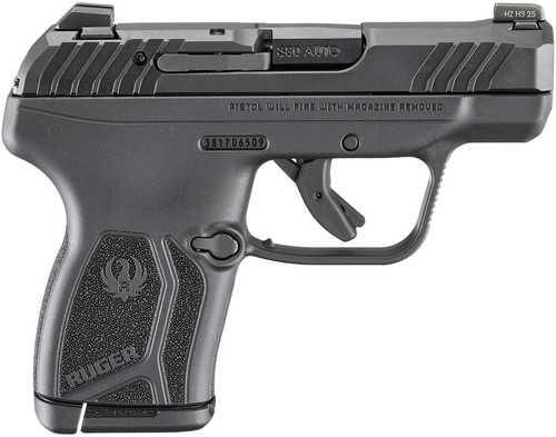 Ruger LCP Max Compact Frame 380 ACP 10+1 2.80" Black Oxide Alloy Steel Barrel, Black Nitride Alloy Steel Serrated Slide, Black Polymer Frame, Textured Grip, Manual Safety
