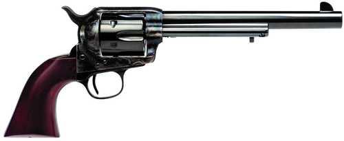 Cimarron U.S. Calvary Buffalo Soldier 45 Long Colt 6 Shot 7.50" Blued Barrel & Cylinder, Color Case Hardened Steel Frame, Walnut Grip, Exposed Hammer, US Markings