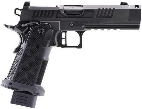 Alpha Foxtrot AF1911 Romulus 9mm Luger 20+1 4.25" Black DLC Stainless Steel Threaded Compensated Barrel, Optic Ready/Serrated Slide & Frame w/Beavertail & Picatinny Rail, Aluminum Grip, RMSc/RMR Footprint