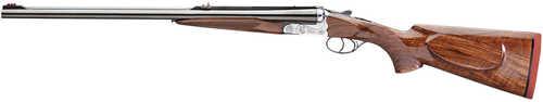 Rizzini USA RhiFALSE Express Full Size 500 Nitro Express 2rd 26" Gloss Steel Barrel, Coin AFALSEdized Silver Engraved Steel Receiver, Oiled Turkish Walnut Fixed w/Pistol Grip Wood Stock, Ambidextrous