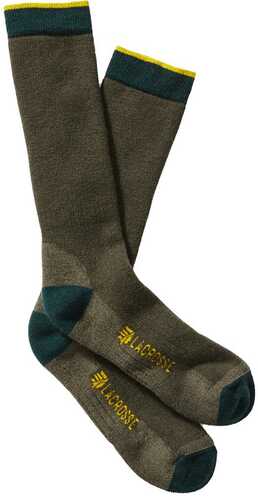 Lacrosse Men's MeriFALSE Midweight Socks Crew OD Green Large Model: 913322-L