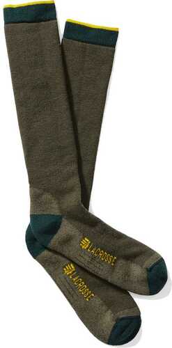 Lacrosse Men's MeriFALSE Midweight Socks Over Calf Green X-Large