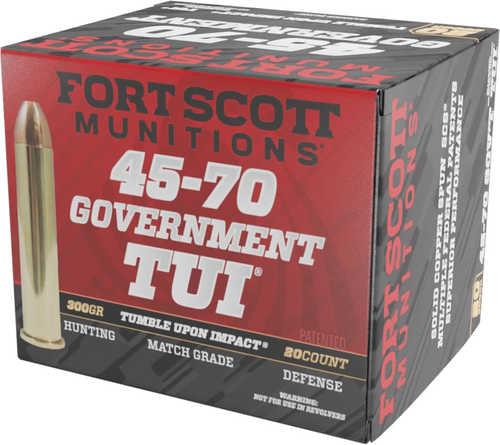 Fort Scott Munition 45-70 Govt 300gr TUI Rifle Ammo 20rd
