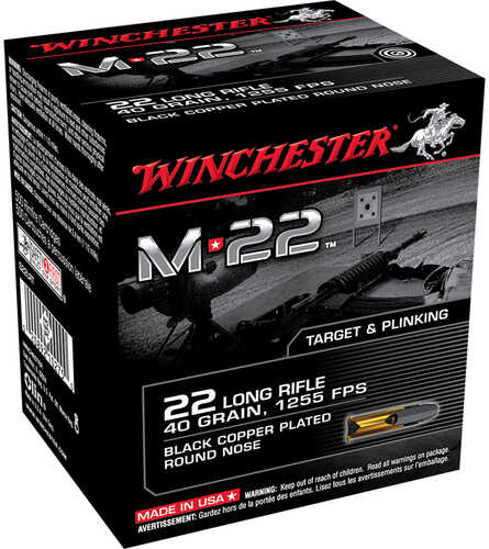 Winchester M-22 22 LR 40 gr. Round FALSEse 500 rd. Model: S22LRT