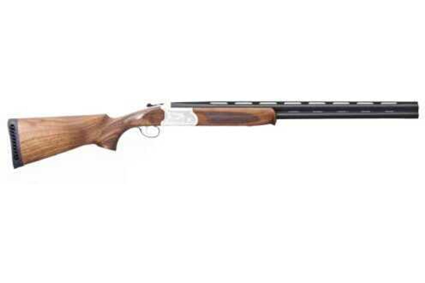 ATI Cavalry O/U Shotgun 12 Gauge 26" Vent Rib Barrel 3" Chamber Engraved Silver Receiver Finish Oiled Turkish Walnut Stock