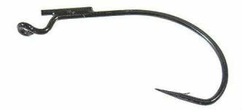 Mustad Hooks U/P Grip Pin KVD Black Nickel W/Retainer Wire 5Pk 6/0 Md#: 38101BLN-6/0