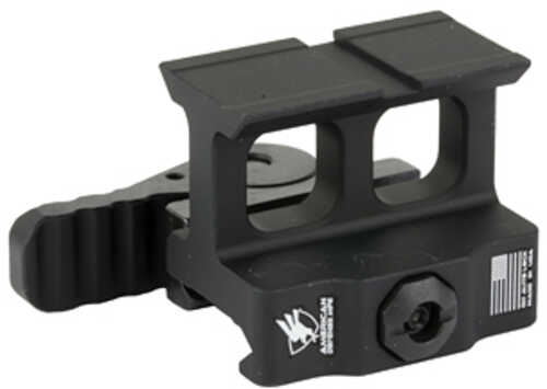 American Defense Mfg. Ad-509t Optic Mount Lower 1/3 Height AFALSEdized Finish Black Quick Release Fits Holosun 509t Footpri