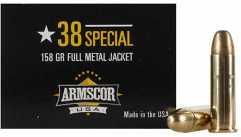 Armscor 38 Special 158 Grain Full Metal Jacket – Reliable Performance with Precision Accuracy