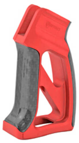 Fortis Manufacturing Inc. Torque Pistol Grip with Carbon Fiber Fits AR Rifles AFALSEdized Red Finish