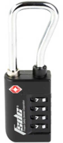 Firearm Safety Devices Corporation Resettable 4-Dial TSA Combination Lock w/Steel Sha Black FALSEt a CA-DOJ Approved