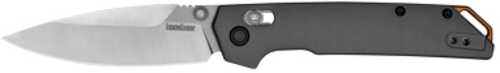 Kershaw Iridium Folding Knife Thumb Stud Ball Bearing Opening Plain Edge D2 Tool Steel Stonewashed Finish AFALSEdized Alumi