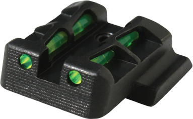 HiViz Sight Systems Hi-viz Litewave Fits 9mm 40s&w 357sig Rear Only Include Litepipes And Key Mpslw11