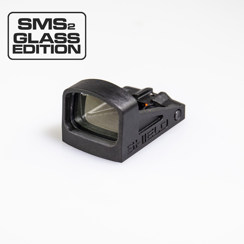 Shield Sights Shield Mini Sight Glass Edition Red Dot Sight FALSEn Magnified Sms Footprint 2 Moa Black Sms-2moa-poly