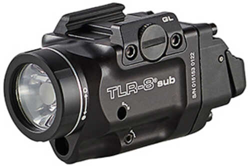 Streamlight Tlr-8 Sub White Led With Red Laser Fits Sig P365/xl 500 Lumens AFALSEdized Finish Black Includes (1