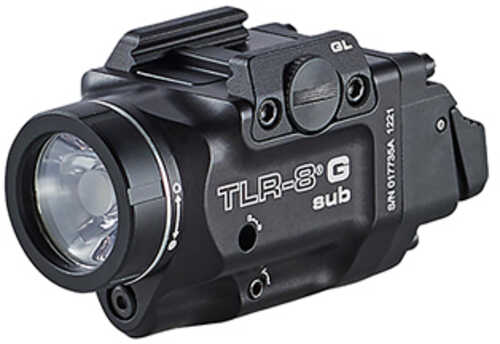 Streamlight Tlr-8 G Sub White Led With Green Laser Fits Sig P365/xl 500 Lumens AFALSEdized Finish Black Include