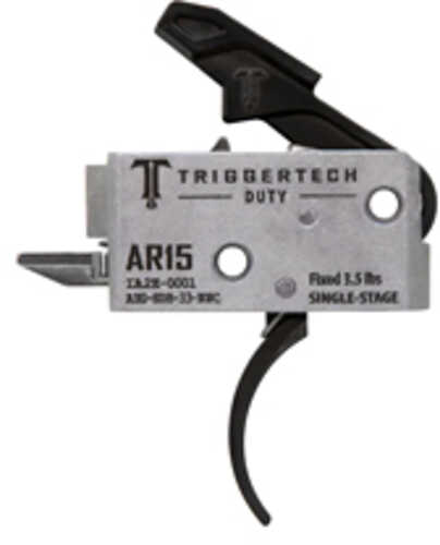Triggertech Duty Curved Single Stage 3.5lb Pull Fits Ar-15 AFALSEdized Finish Black Ah0-sdb-33-nnc