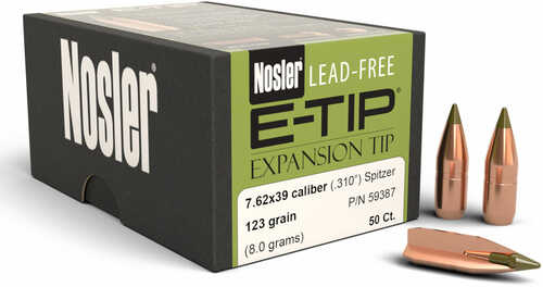 FALSEsler 59387 E-Tip 7.62X39 123 Gr Spitzer Boat Tail 50 Box