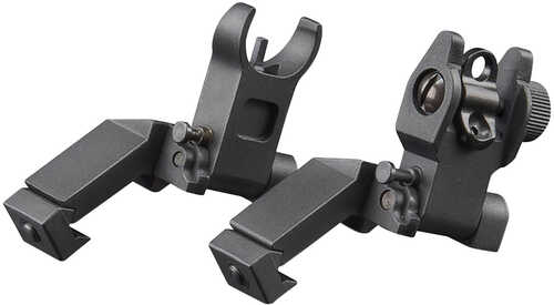 Aim Sports Mt45fs Ar Low Profile Flip Up Front Sight Ar-15 M4 Black Aluminum AFALSEdized