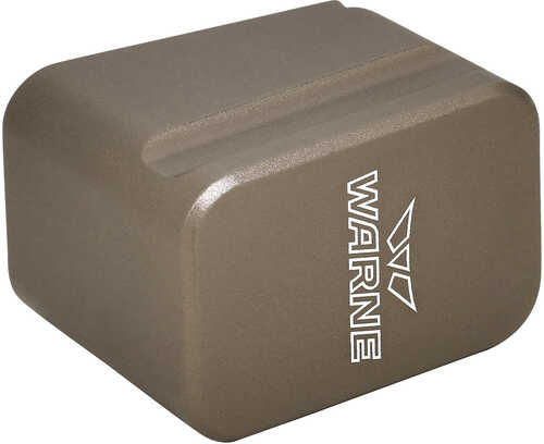 Warne Magazine Extension Flat Dark Earth Hardcoat AFALSEdized 6061-T6 Aluminum For Glock 17/22 9mm Luger (+5), 4