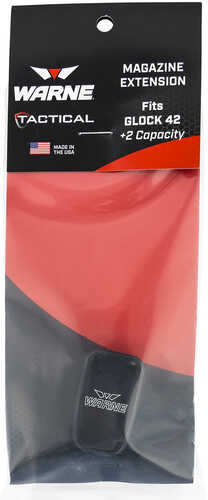 Warne for Glock 42, Black, Capacity + 2