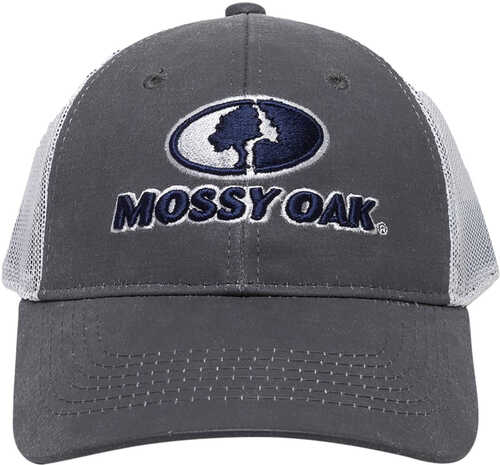 Outdoor Cap Mossy Oak Charcoal/White Adjustable Snapback OSFA Heavy Structured