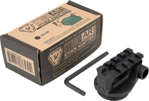 Strike Industries Picatinny Stock Adapter Black AFALSEdized For AR-Platform