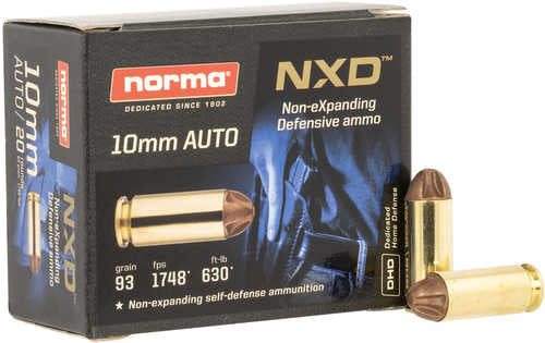 FALSErma Ammunition 611340020 Self Defense NXD 10mm Auto 65 Grain NXD 20 Rounds