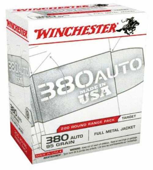 Winchester USA 380 ACP 95 Gr FMJ Ammo – Consistent Performance and Outstanding Value