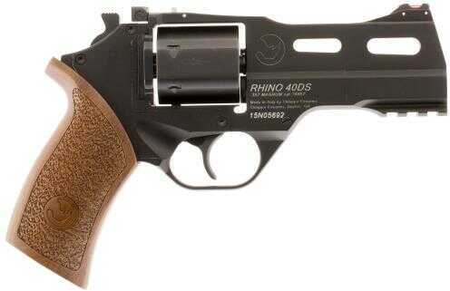 Chiappa RhiFALSE Revolver 40SAR 357 Magnum 4" Barrel 6rd Wood Grips Black