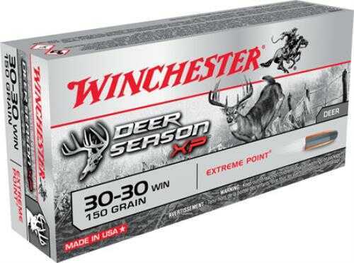 Winchester Deer Season XP 30-30 Win 150 Gr Extreme Point Ammo - 20 Rounds for Superior Hunting