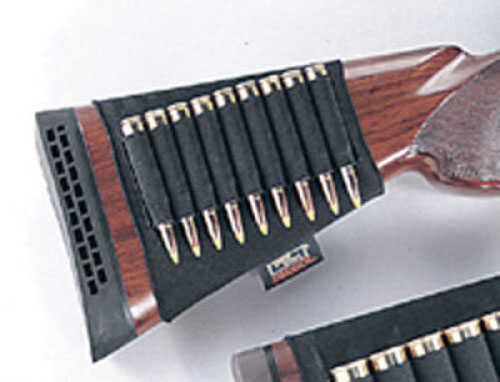 Uncle Mike's Buttstock Shell Holder For Rifle Open Style Black 8848-1