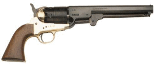 Traditions 1851 Navy .36 Caliber Revolver 7.5" Brass Frame