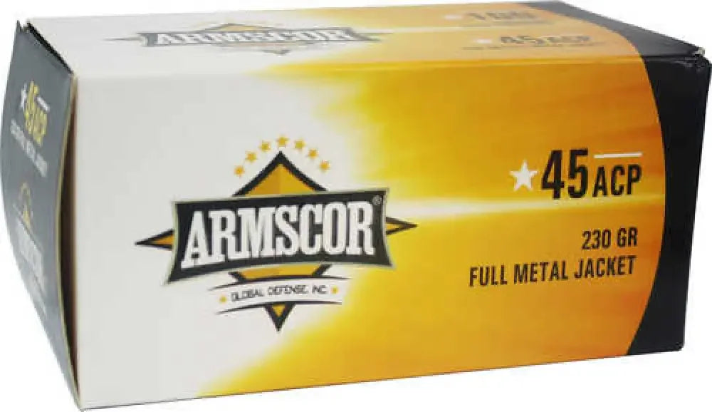 Armscor 45 ACP 230 gr full metal jacket ammo value pack, 100 rounds