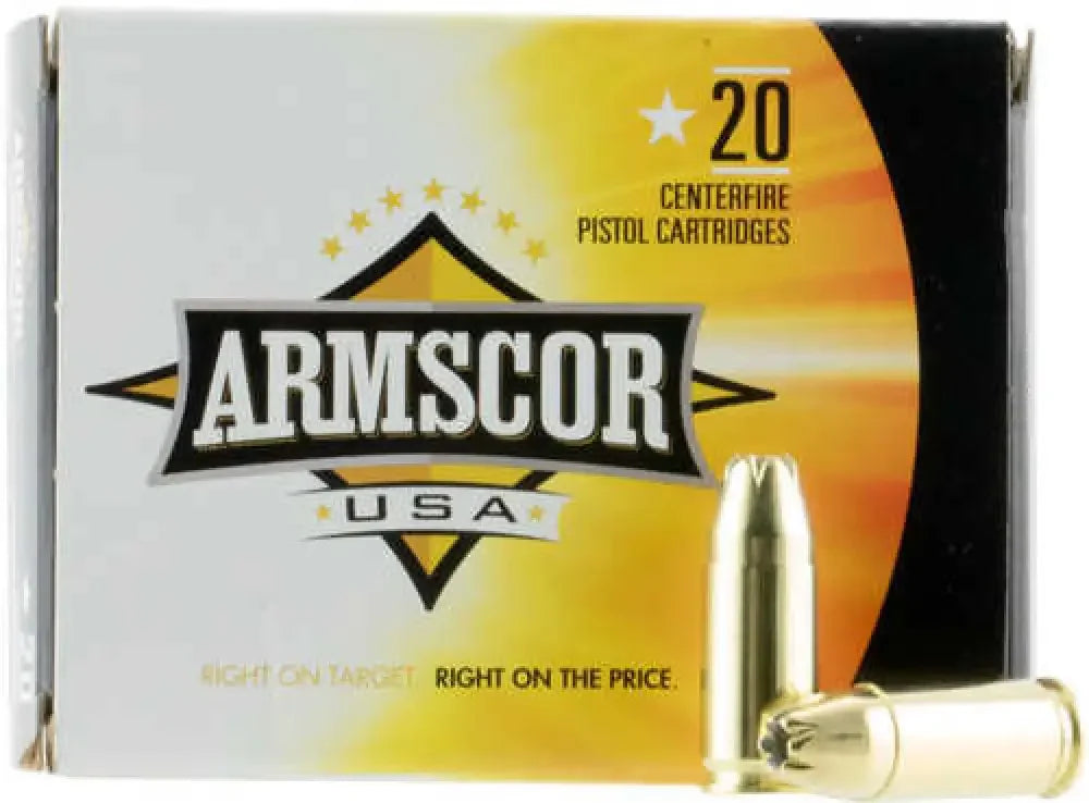 Armscor 9mm Luger 20 rounds 124 grain JHP ammo box