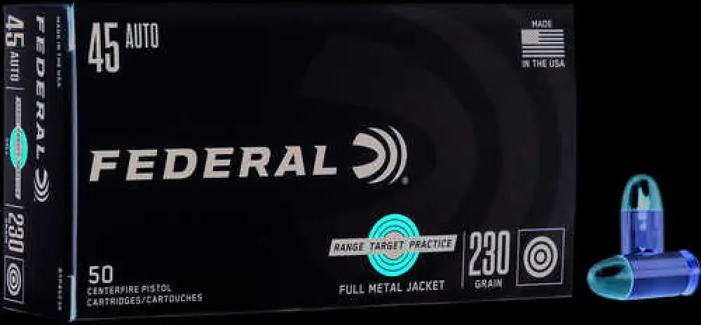 Federal 45 ACP 50 rounds ammunition full metal jacket for target practice