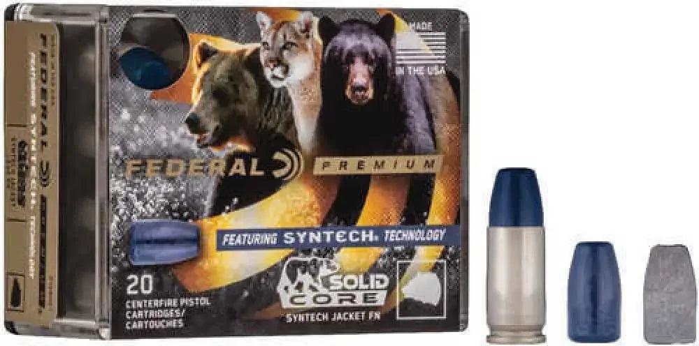 Federal cartridge 200 grain syntech solid core .357 magnum ammo box