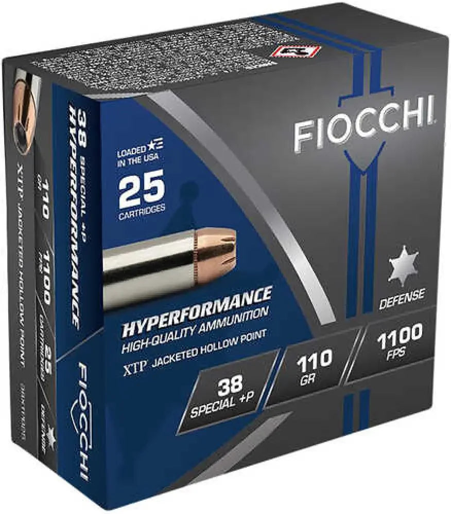 Fiocchi 38 Special 110 grain hollow point ammo box