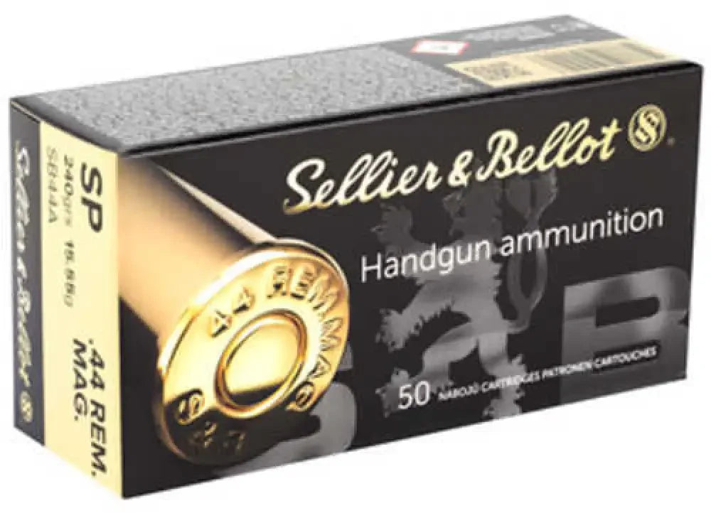 Sellier & Bellot 44 Mag 240 grain soft point ammo bulk pack 600 rounds