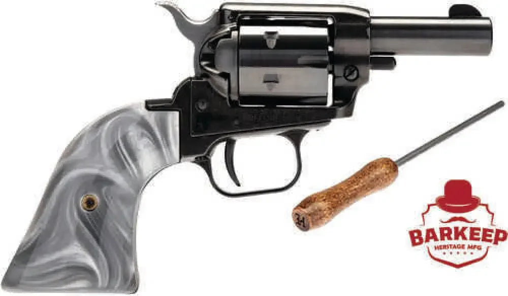 Heritage Barkeep Revolver 22lr Black Oxide Steel Gray Pearl Grip -.22 Lr / Revolver - Handguns
