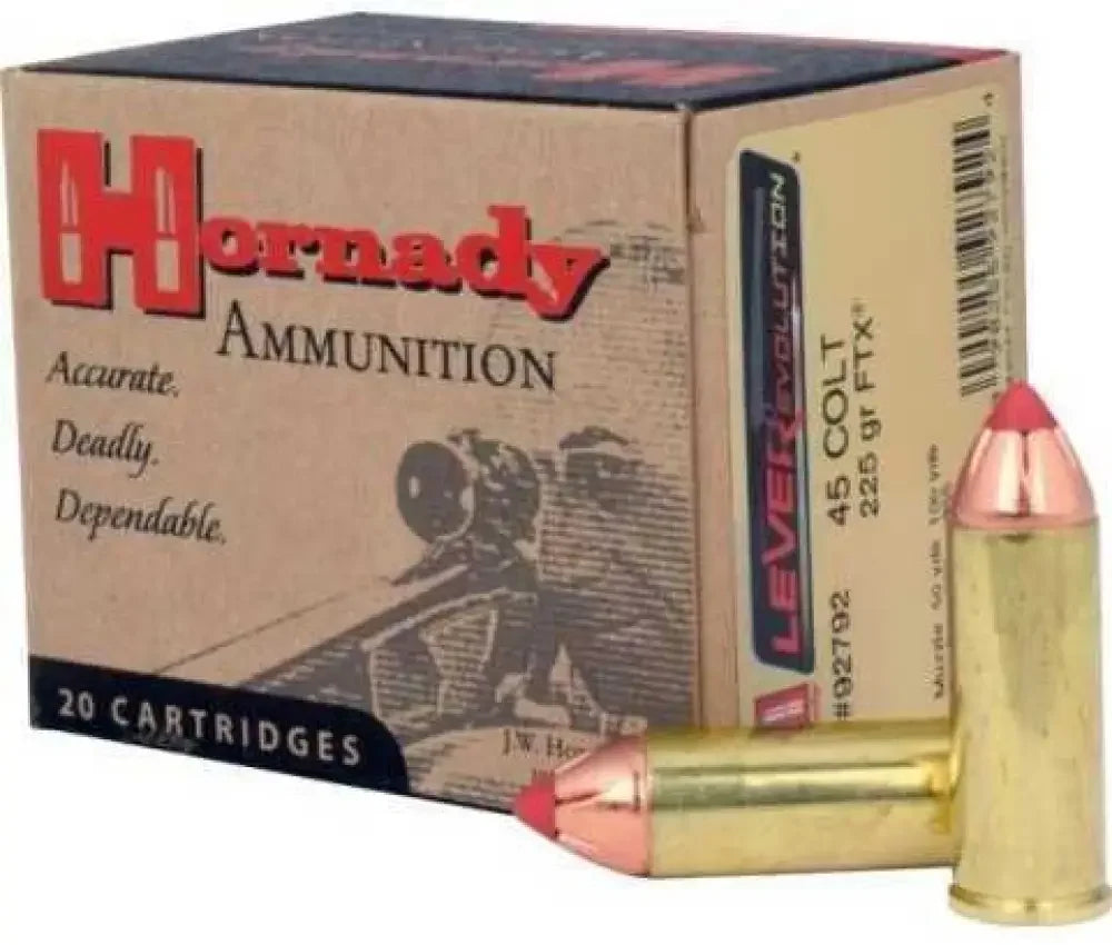 Hornady 45 Colt Lever Action Ammunition Patented Ftx Technology - 225 Grain / Ballistic Tip - Handgun Ammo