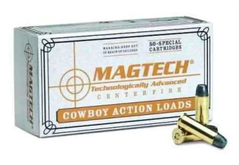 MagTech 38 Special 125 grain lead box with gold-tipped cartridges for consistent quality and exceptional performance