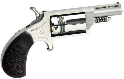 FALSErth American Arms 22 Magnum 1.12" Barrel 5 Round Black Rubber Grip Stainless Steel Revolver NAA22MGRC