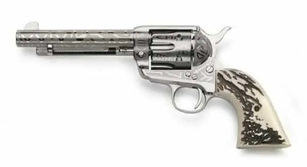 Nickel Engraved Cattleman Single Action Revolver - 1873 /.357 Mag. / Revolver - Handguns