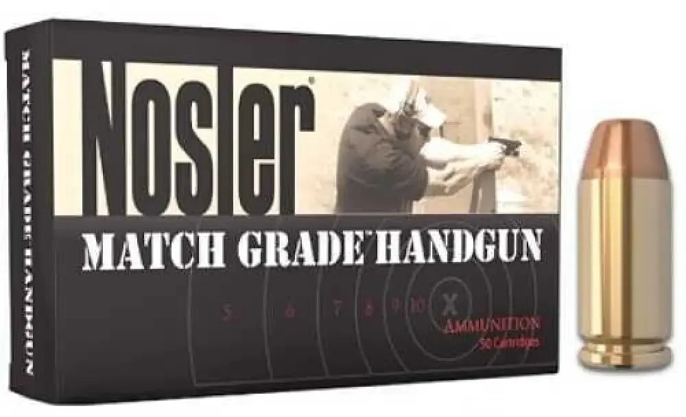 Nosler Match 40 S&W 180 grain hollow point cartridge