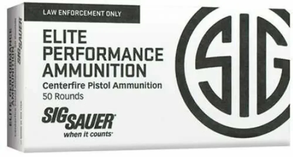 Sig Sauer 9mm Luger 124 Grain V-Crown ammo box