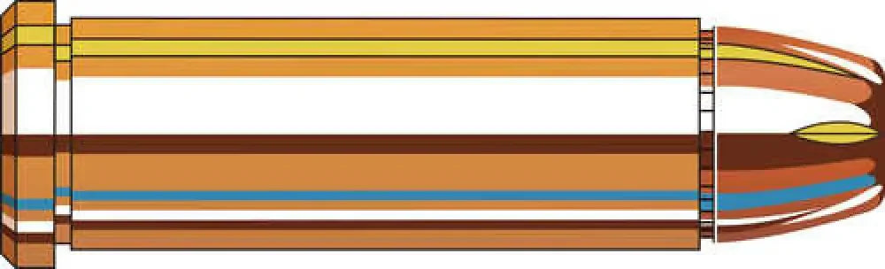 Hornady 125 grain XTP hollow point .308 Winchester cartridge cross-section