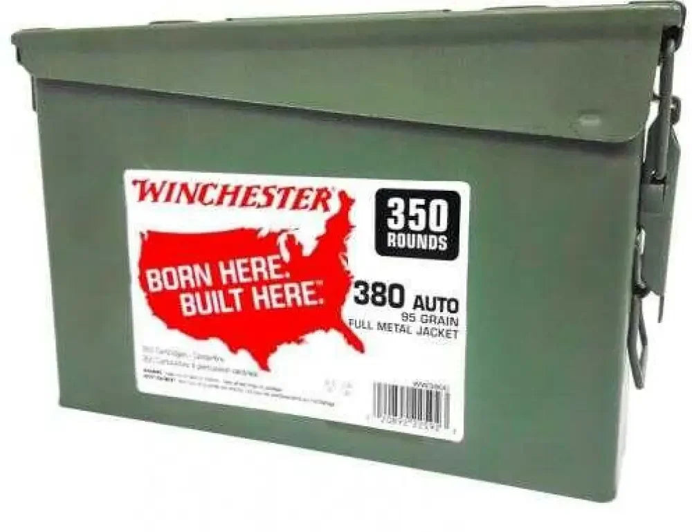 Winchester 45 ACP 600 rounds olive-drab metal jacket ammo canister